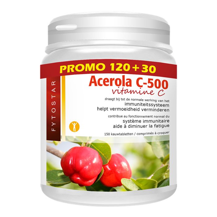 ACEROLA C-500- PAR 120+30 GRATIS