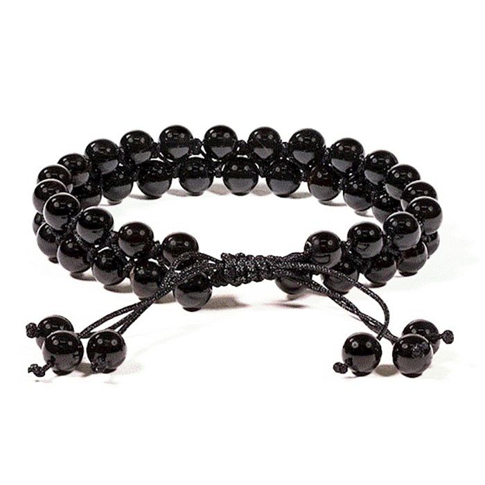 AGATHE NOIRE-BRACELET 6MM