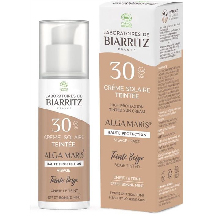 CREME SOLAIRE TEINTE BEIGE CLAIRE SPF30 50ML ALGA MARIS CREME SOLAIRE TEINTE BEIGE CLAIRE SPF30 50ML ALGA MARIS