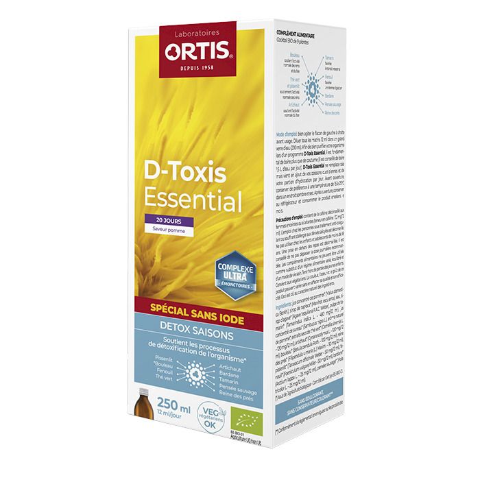 DETOXINE POMME 250 ML - SANS IODE DETOXINE POMME 250 ML - SANS IODE