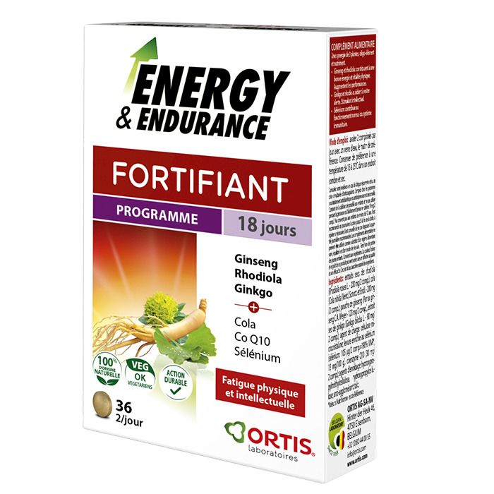 ENERGY ET ENDURANCE 36 COMPRIMES ENERGY ET ENDURANCE 36 COMPRIMES