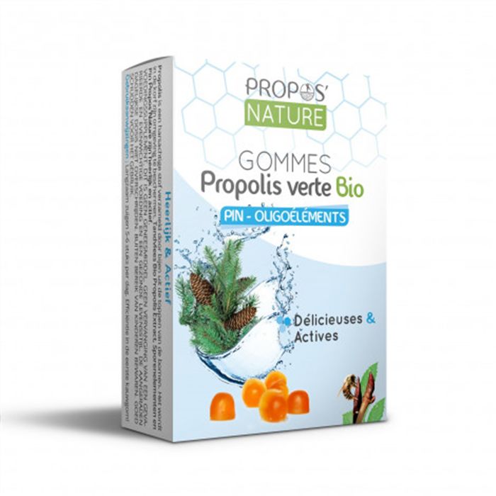 GOMMES PROPOLIS VERTE+ OLIGO-SANS SUCRE 45GR GOMMES PROPOLIS VERTE+ OLIGO-SANS SUCRE 45GR