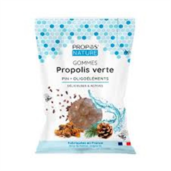GOMMES PROPOLIS VERTE PIN+OLIGO-SANS SUCRE 45GR GOMMES PROPOLIS VERTE PIN+OLIGO-SANS SUCRE 45GR