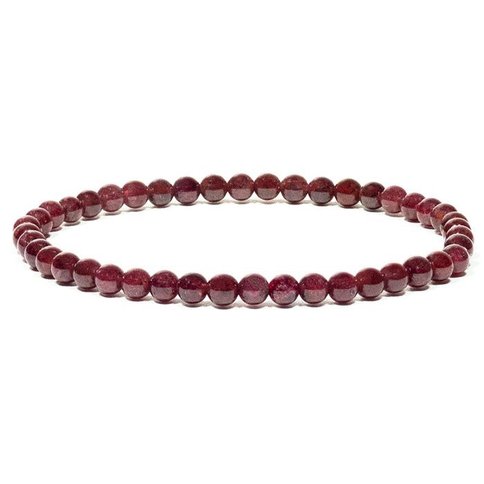 GRENAT ROUGE-BRACELET 4MM GRENAT ROUGE-BRACELET 4MM