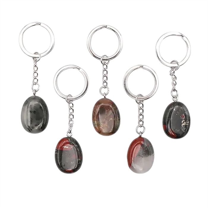 JASPE HELIOTROPE-PORTE CLES JASPE HELIOTROPE-PORTE CLES