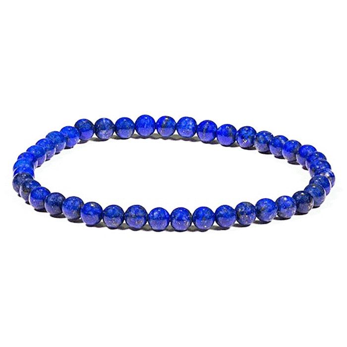 LAPIS LAZULI-BRACELET 4MM-19CM LAPIS LAZULI-BRACELET 4MM-19CM