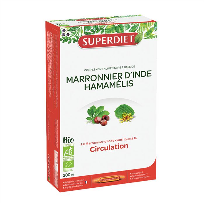 MARRON D'INDE HAMMAMELIS 20 AMPOULES MARRON D'INDE HAMMAMELIS 20 AMPOULES