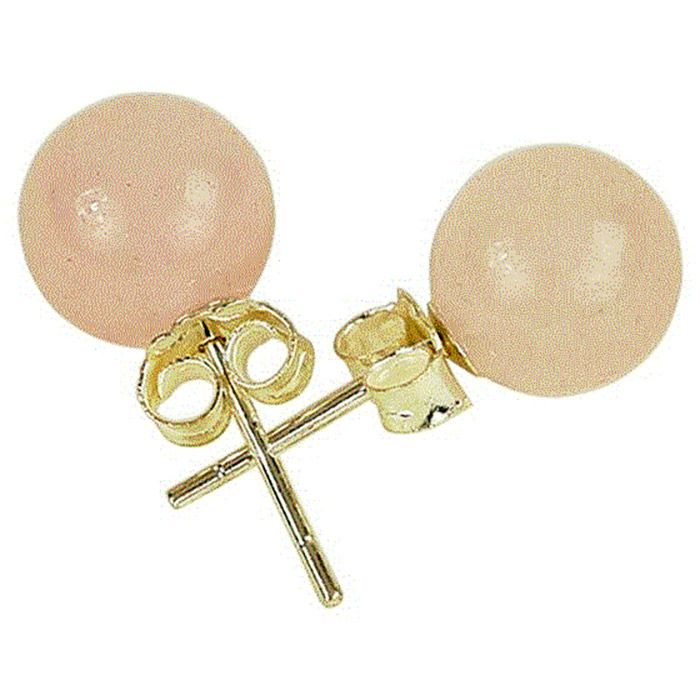 QUARTZ ROSE-BOUCLE OREILLE CLOU ARGENT 925 QUARTZ ROSE-BOUCLE OREILLE CLOU ARGENT 925