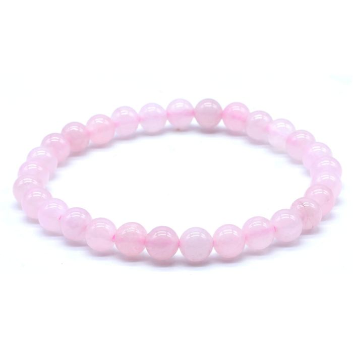 QUARTZ ROSE-BRACELET 10MM-19CM QUARTZ ROSE-BRACELET 10MM-19CM