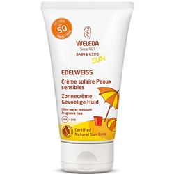 SOLAIRE-CREME PEAUX SENSIBLES-BABY-KIDS-SPF50-EDELWEISS-50ML