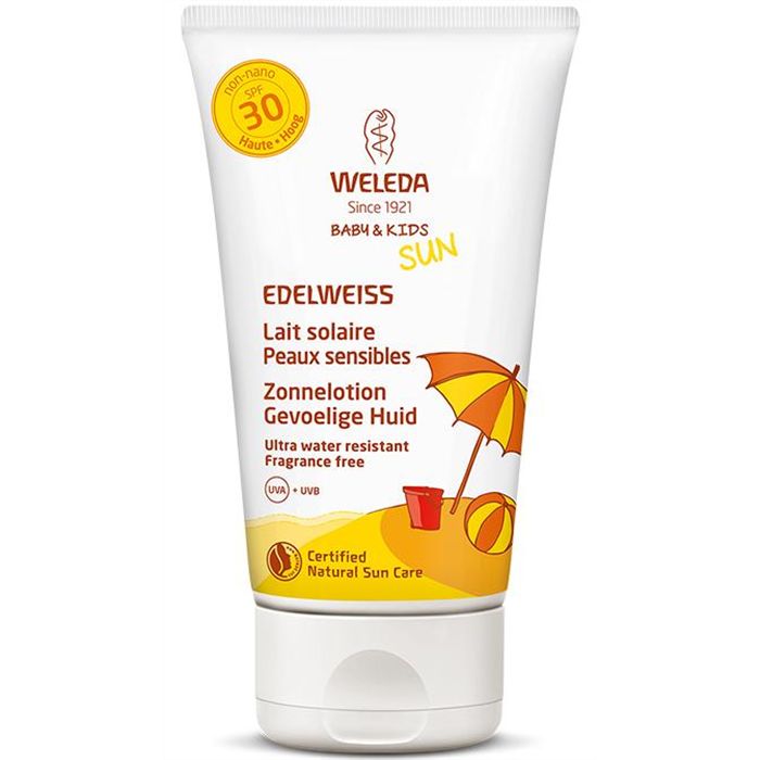 SOLAIRE-LAIT PEAUX SENSIBLES-SPF30-BABY-KIDS-EDELWEISS-150ML SOLAIRE-LAIT PEAUX SENSIBLES-SPF30-BABY-KIDS-EDELWEISS-150ML