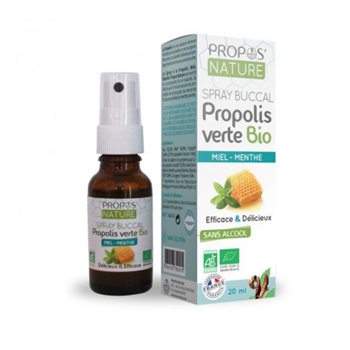 SPRAY BUCCAL PROPOLIS MIEL MENTHE 20ML SANS ALCOOL SPRAY BUCCAL PROPOLIS MIEL MENTHE 20ML SANS ALCOOL