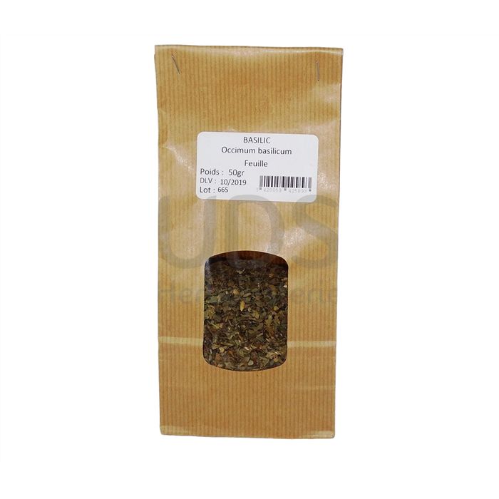 TISANE BASILIC FEUILLE 50GR TISANE BASILIC FEUILLE 50GR