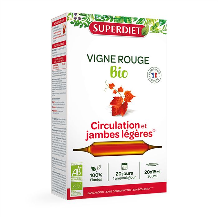 VIGNE ROUGE 20 AMPOULES VIGNE ROUGE 20 AMPOULES